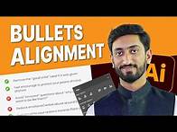 Video thumbnail for How to Align Bullets with Text | Adobe Illustrator Tutorial