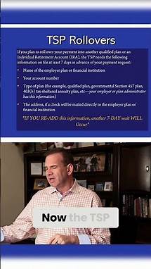 Video thumbnail for TSP Rollover: Retirement Planning Made Easy