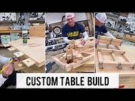 Video thumbnail for Custom wood table build