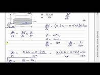 Video thumbnail for WMA14 01 IAL (Edexcel) P4 Oct 2021 Q9 Forming & Solving Differential Equations