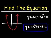 Video thumbnail for How To Find The Equation of a Quadratic Function From a Graph