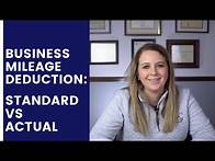 Video thumbnail for Business Mileage Deduction: How to Calculate Standard vs Actual Cost