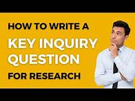 Video thumbnail for How to Create Key Inquiry Questions (History Research Process - Step 1)