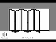 Video thumbnail for TEZA DOORS | 90 SERIES TEZA FOLDING DOORS INSTALLATION | 5 PANELS BIFOLD DOOR