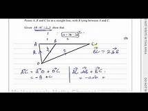 Video thumbnail for WMA14 01 IAL (Edexcel) P4 June 2021 Q9 i Vector Geometry Proofs