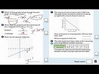 Video thumbnail for straight line graphs white rose maths year 9 worksheet B Exam Revision End of Year 9 Test UK