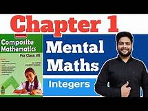 Video thumbnail for Composite Mathematics Class 7 || Chapter - 1, Mental Maths ||Integers