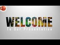 Video thumbnail for How to make a classic animated welcome slide in PowerPoint