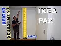 Video thumbnail for IKEA PAX Wardrobe Sliding doors height adjustment PART:2