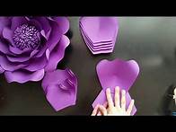 Video thumbnail for diy paper flowers, Template 21 medium flower