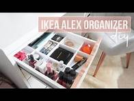 Video thumbnail for DIY IKEA ALEX DRAWER ORGANIZER INSERT | STORAGE ORGANIZATION