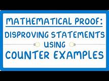 Video thumbnail for GCSE Maths - How to Disprove a Statement by Counter Example - Proof Part 1