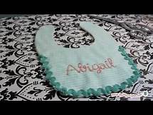 Video thumbnail for Embroidered Baby Bib Tutorial