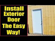 Video thumbnail for How to Install an Exterior Door in Minutes