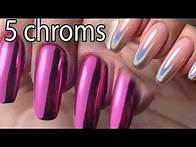 Video thumbnail for 5 WAYS to do chrome nails!!!/Easy chrome nails tutorial!