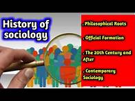 Video thumbnail for Sociology as a Discipline: A Brief History | The History of Sociology | A Brief History of Sociology