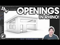 Video thumbnail for The ULTIMATE GUIDE to Openings in Rhino (Cut, Move, and Resize Door and Window Openings!)