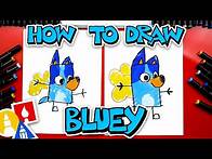 Video thumbnail for How To Draw Bluey From The Dragon Episode