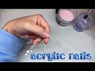 Video thumbnail for Doing my own nails | White French Tip Design