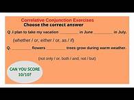 Video thumbnail for Correlative Conjunction Exercises | Grammar Quiz