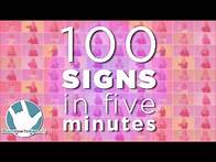 Video thumbnail for 100 ASL Signs in 5 Minutes!