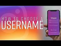 Video thumbnail for HOW TO CHOOSE A GREAT USERNAME // Instagram Tutorial