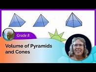 Video thumbnail for Volume of pyramids and cones (8th grade math)