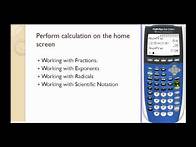 Video thumbnail for Graphing Calculator Basics