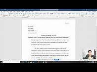 Video thumbnail for How to Transform Your Annotated Bibliography into a Workable Research Paper