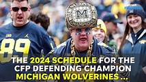 Video thumbnail for Michigan football schedule for 2024 season