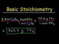 Video thumbnail for Stoichiometry Basic Introduction, Mole to Mole, Grams to Grams, Mole Ratio Practice Problems