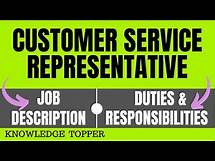 Video thumbnail for Customer Service Representative Job Description | Duties and Responsibilities | CSR Job Description