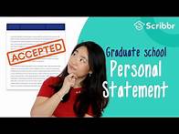 Video thumbnail for How to Write a Personal Statement for Graduate School | Scribbr 🎓