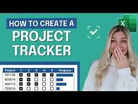 Video thumbnail for How to Create a Project Tracker in Excel (2 Scenarios)