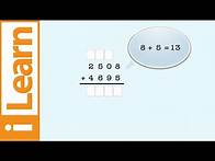 Video thumbnail for Adding 4-digit numbers with regrouping