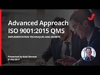 Video thumbnail for An advanced way to implement your ISO 9001:2015 Quality Management Systems.