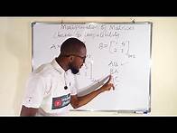 Video thumbnail for How to Check whether two Matrices can be Multiplied together