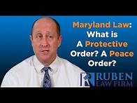 Video thumbnail for Maryland Law: What is a Protective Order? What is a Peace Order?