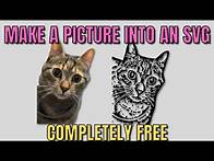 Video thumbnail for Turn Any PNG or JPG into a Cuttable SVG for FREE! | Easy Cricut Tutorial