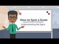 Video thumbnail for How to Spot a Scam