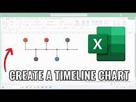 Video thumbnail for How to Create a Timeline Chart in Excel