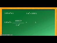 Video thumbnail for Unit conversion: cubic meters (m^3) to liters (L)