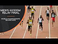 Video thumbnail for Men's 4x100m Relay Final | World Athletics Championships Beijing 2015