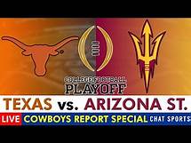 Video thumbnail for Texas vs Arizona State Live Streaming Scoreboard, Play-By-Play, Highlights: CFP Quarterfinal On ESPN