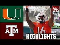 Video thumbnail for Texas A&M Aggies vs. Miami Hurricanes | Full Game Highlights