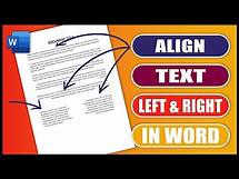 Video thumbnail for In Word How to ALIGN TEXT to the Left and Right | EASY TUTORIAL