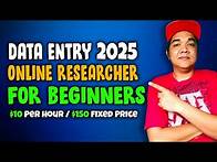Video thumbnail for Data Entry Online Researcher Online Jobs Work From home 2025 For Beginners And No Experience