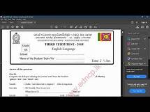 Video thumbnail for Grade 8 English Paper Part 1