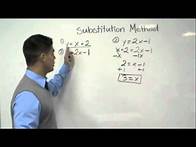 Video thumbnail for Systems of Equations - Solving Substitution Method (Tutor Zone)