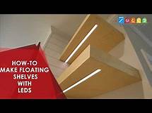 Video thumbnail for DIY Floating Shelves | Custom LED Lighting